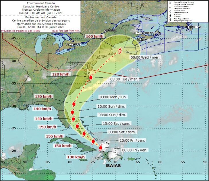 Be Prepared Hurricane Isaias Has Formed Nova Scotia Could Be In It’s