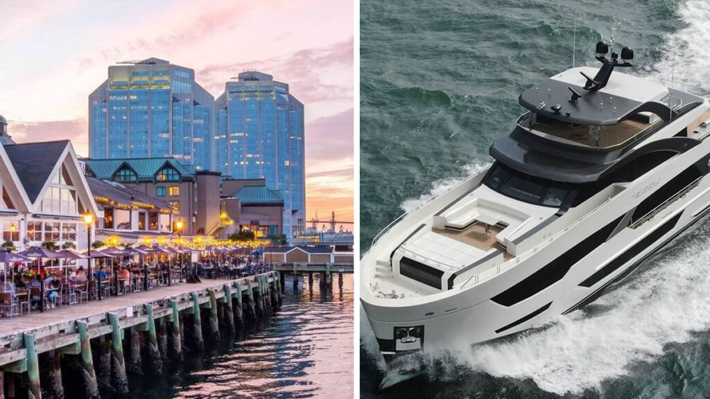 A Sleek Super Yacht Is Docked On The Halifax Waterfront Here’s The