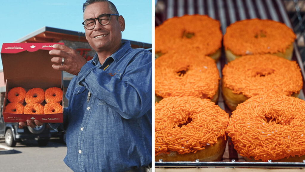 Tim Hortons Orange Sprinkle Donut campaign returns TODAY until Oct. 1 with  100% of proceeds donated to Indigenous organizations